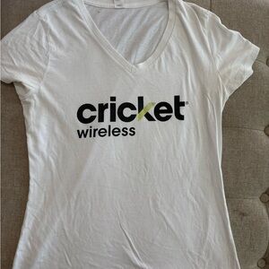 Cricket Wireless White T-Shirt